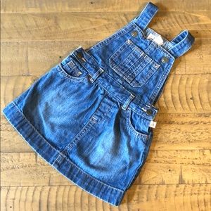Baby gap denim overall dress